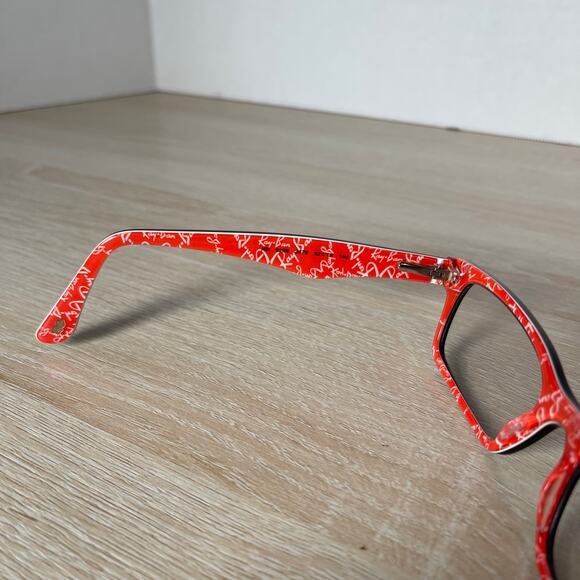 Ray-Ban RB5206 2479 Eyeglasses Red w/ Logo Inside Frames Only 52-18-140 - Picture 4 of 9